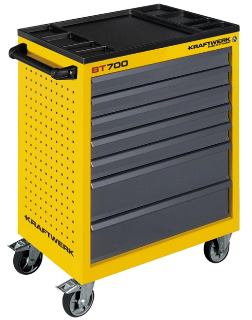 Preview: VDE-Elektro Werkstattwagen inkl. Sicherheitsbarriere 124-tlg.